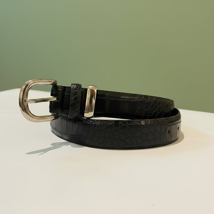 Black Detailed Belt(8-20)
