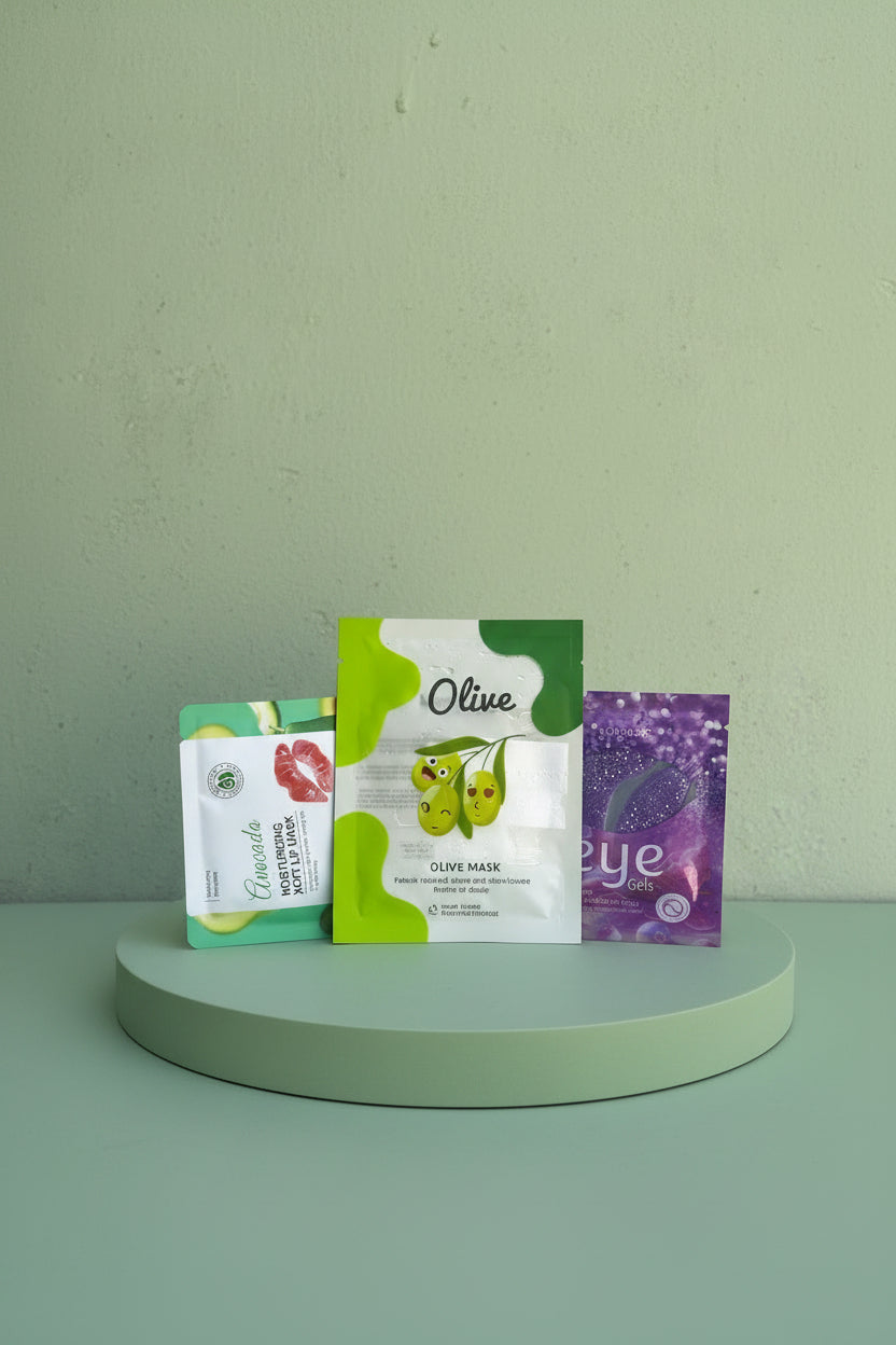 face mask,eye mask, lip mask combo